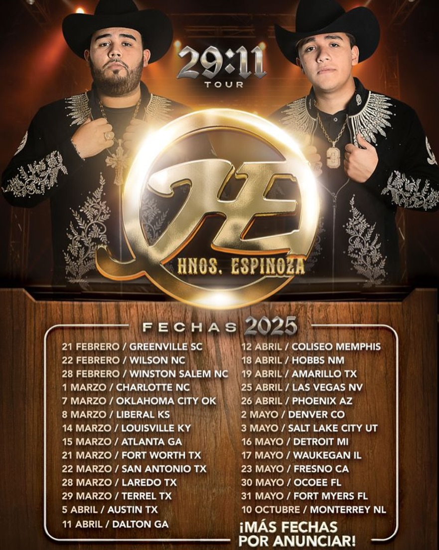 Hermanos Espinoza 29:11 Tour Poster
